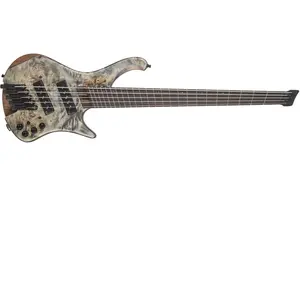 Ibanez EHB1505MS Bass Workshop Black Ice Flat 5-snarige headless elektrische basgitaar met gigbagVendu parbol