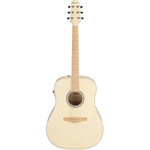 Ibanez AAD77M1E-OAW Open Pore Antique White - Akoestische gitaar