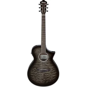 Ibanez AEWC16QA-TKH Transparent Black Sunburst - Akoestische gitaarVendu parbol
