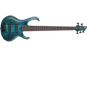 Ibanez BTB945 Cosmic Blue Low Gloss 5-snarige elektrische basgitaarVendu parbol