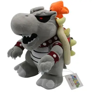 OEM Peluche Super Mario - Bowser Gris 27cm pas cher