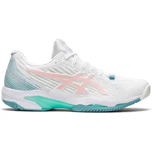 Women's White And Pink Asics Solution Speed Ff 21042a136 103 Shoes