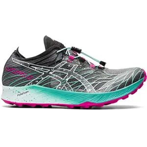ASICS Fujispeed Dames - Sportschoenen - Hardlopen - Trail - zwart/groen pas cher