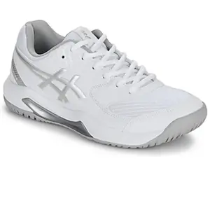 ASICS Dedicate 8 Femme Blanc Argent, White Pure Silver, 38 EU pas cher