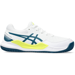 ASICS Garçon Gel-Resolution 9 GS Clay Sneaker, EU, White Restful Teal, 40 EU pas cher