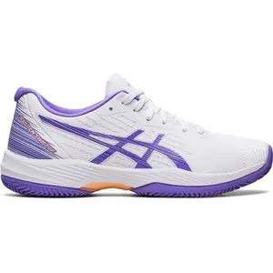 Asics Tennisschoen Solution Swift FF Clay Dames Wit Paars