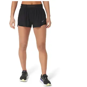 Short Asics Metarun Split Noir Femme, Taille L pas cher