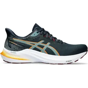 Comparateur de prix : ASICS GT 2000 12 Hommes Chaussures de Course Bleu Noir, French Blue Foggy Teal, 45 EU