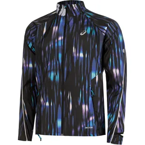 Asics Road Packable Jacket - Hardloopjas - Blauw/Zwart - Heren