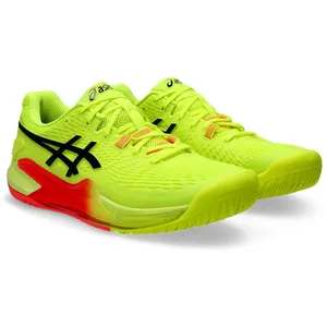 Asics Baskets pour homme Gel-Resolution 9, 48 EU, Safety Yellow Black, 48 EU pas cher