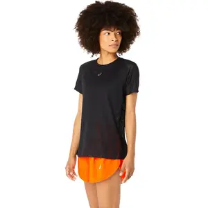 Asics Metarun Ss Top - kleur: Zwart maat: M pas cher