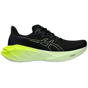 Asics Novablast 4 Hardloopschoen - Zwart/Groen - Maat 44 Heren pas cher