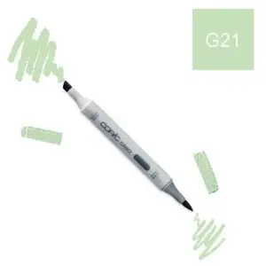 Marqueur à alcool COPIC Ciao - Vert G - Pointe large biseautée et pointe pinceau souple - Indélébile pas cher