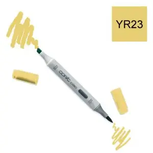COPIC Ciao YR23, Yellow Ochre, Twin Marker avec une pointe moyenne et une pointe pinceau pas cher