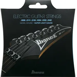 Ibanez IEGS6 Jeu de cordes pour guitare électrique, 6 cordes/Super light pas cher