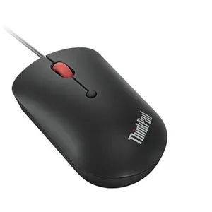 Lenovo ThinkPad Compact - Souris - droitiers et gauchers - optique - 4 boutons - filaire - USB USB-C - noir corbeau - OEM