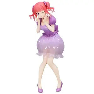 Furyu La Statue Des Quintupleses Quintessentielles Trio-try-nakano Nino Version Robe Pastel It 21 Cm pas cher