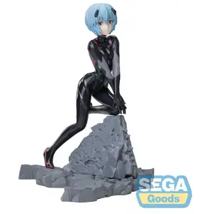 Sega Evangelion: 3.0+1.0 Thrice Upon A Time Luminasta Vignetteum Nom Provisoire: Rei Ayanami Version 30e Anniversaire Statue 19 Cm pas cher