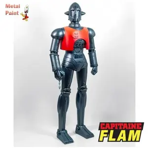 HLPRO Figurine Capitaine Flam Crag Boite FR Metallic Paint 25 cm pas cher