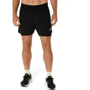 Asics Core 2-N-1 5In Short Man Zwart pas cher