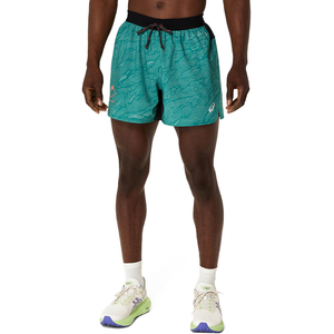 Asics FUJITRAIL ALL OVER PRINT 5IN SHORT Homme Bleu pas cher