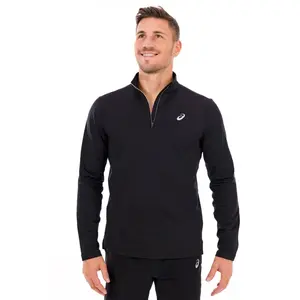 Asics Core LS 1/2 Zip L pas cher