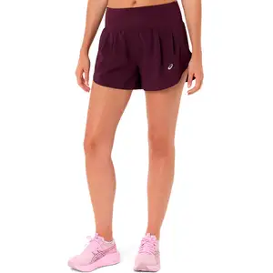 Pantalón Corto Asics Road 3.5in Burdeos Mujer, Taille M pas cher