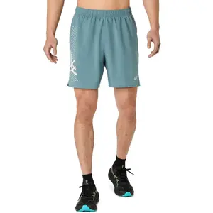ASICS Short Icon 7 - Bleu, Bleu S pas cher