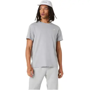 ASICS Core Embroidered T-Shirt - Gris, Gris S pas cher
