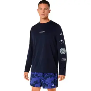 Asics T-shirt à Manches Longues Fujitrail Logo pas cher
