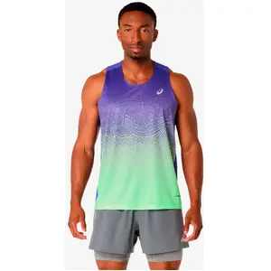 Asics T-shirt Sans Manches Road Fade pas cher