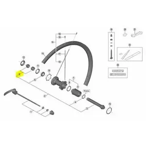 Shimano, Écrou + rondelle, Unité de vis d'essieu WH-RS700-C30-TL pas cher