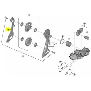 SHIMANO Portapoleas Interior SS - RD-R9150 pas cher