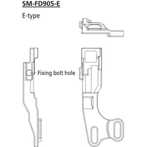Shimano Adaptateur D´étrier De Frein à Disque Etypesmfd905e X Fd-m9050m9070 pas cher