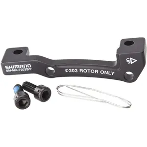 SHIMANO ISMMAF203SPA Supports de frein et adaptateur Noir 203 mm pas cher