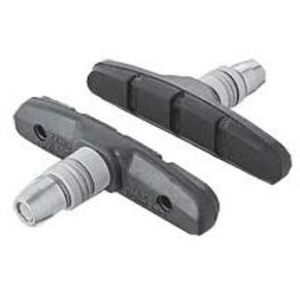 Paire de patins V-brake LX70mm - Shimano - gomme T4 - Mixte - Gris pas cher