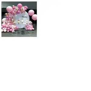 Guirlande De Ballons Rose,arche ballon anniversaire Pour Mariage Filles Bébé Douche Fête d'anniversaire DécorationsDeco Anniversaire pas cher