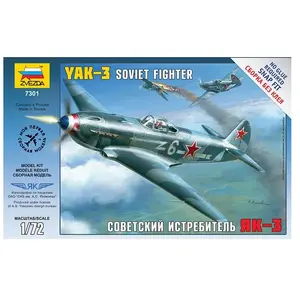 1:72 Zvezda 7301 Yak-3 Plane Soviet fighter Plastic Modelbouwpakket pas cher