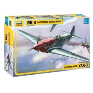 Zvezda Maquette 1/48 Avion Yakovlev Yak-3 Normandie Niemen-Zvezda pas cher