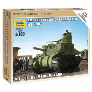 Maquette - ZVEZDA - Char américain M3 Lee - 24 pièces - 5.6 cm