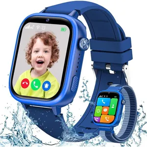Montre Connectée Enfant 4G Smartwatch Téléphone Avec Ip68 Étanche Cart... pas cher