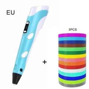 YOKULI Stylo De Dessin 3D Bleu Impression Avec Câble USB Filament ABS... pas cher