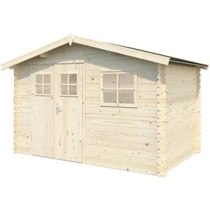 WHITEWOOD Abri de jardin Seville en bois - Ep.19 mm - 77 m² - White Wood pas cher