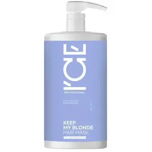 Comparateur de prix : Ice keep my blonde Masque capillaire violet cheveux blonds vegan 750ml