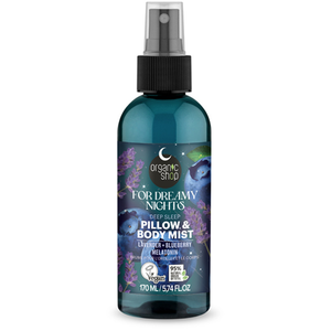 Organic Shop Brume pour le corps et l'oreiller Lavande, Myrtille et Mélatonine - 170ml pas cher