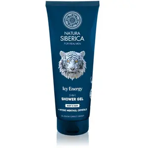 Natura Siberica, Gel douche, Men Icy Energy 2-in-1 Shower Gel for Body... pas cher