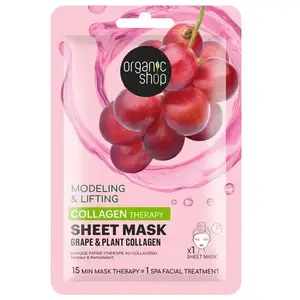 Organic Shop Masque tissu Tenseur & Remodelant - Raisin & Collagène Végétal pas cher