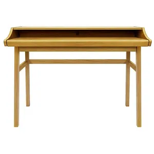 Bureau Design - Paris Prix - Carteret - Chêne Clair - 115cm - Moderne - Scandinave - Aspect bois pas cher