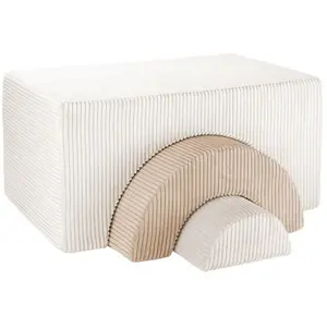 Wigiwama Ensemble de jeu arc-en-ciel Marshmallow velours côtelé pas cher