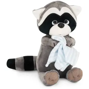 Orange Toys knuffel wasbeer met handdoek - zachte pluche speelgoed.